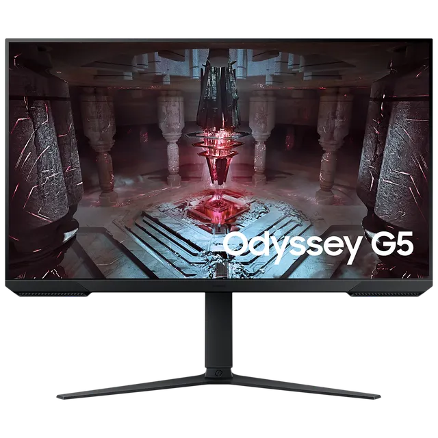 SAMSUNG Odyssey G5 81.28 cm (32inch) QHD VA Panel Height Adjustable Gaming Monitor with AMD FreeSync Premium