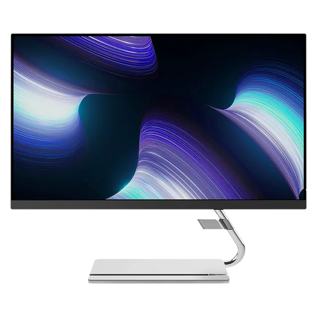 Lenovo Q24i-20 60.45 cm (23.8 inch) Full HD IPS Panel LCD 3-Side Near Edgeless Bezel Height Adjustable Monitor with AMD FreeSync Premium Technology