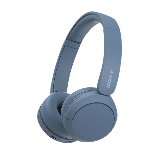SONY WH-CH520 Bluetooth Headphone with Mic (30mm Driver, On Ear, Blue)