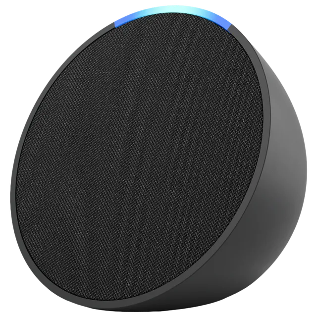 amazon Echo Pop with Built-in Alexa Smart Wi-Fi Speaker (Balanced Bass, Black)