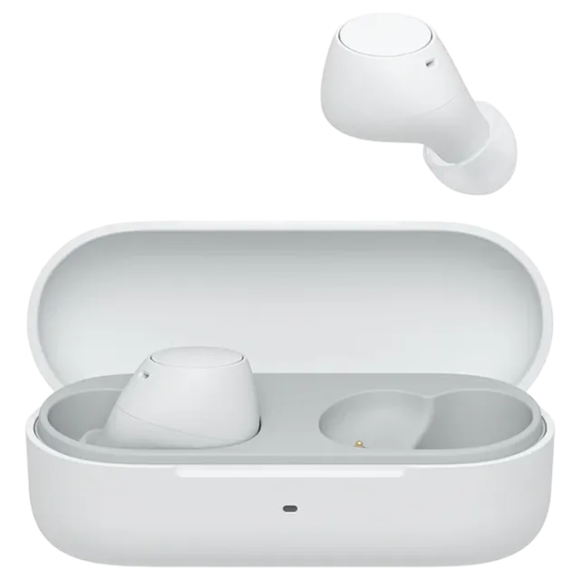 SONY WF-C510 TWS Earbuds (IPX4 Waterproof, Siri &amp;amp; Google Voice Assistant, White)