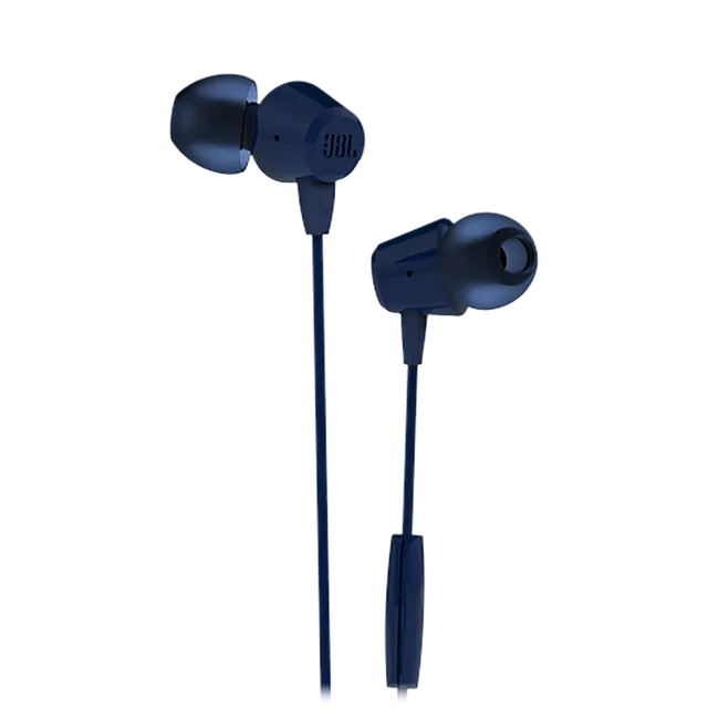 JBL T50HIBLUIN Wired Earphone with Mic (In Ear, Blue)